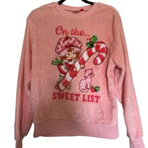 Pink Strawberry Shortcake  'On the Sweet List' Holiday Graphic Pullover